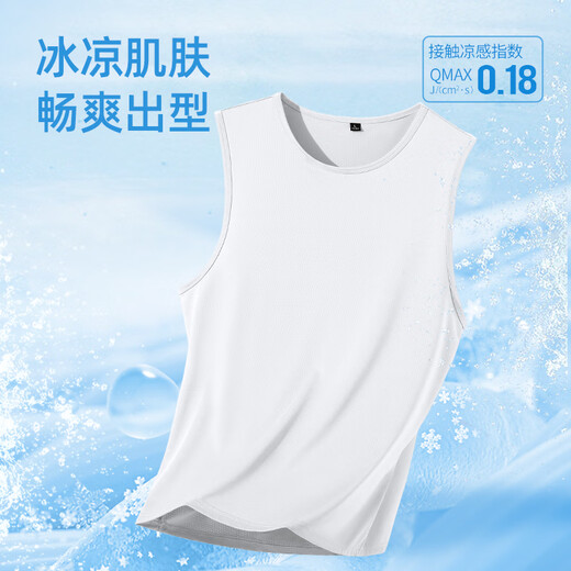JEEP SPIRIT Jeep Vest Men's Summer Casual Breathable Quick-Drying Sleeveless T-shirt Loose Elastic Cool Sport Fitness Hunting