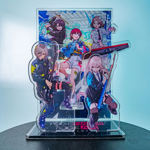 Energetic Enfant Crying Girls Girls Band PeripheR Girls Band Cry Acrylique Rotation Stand Table Ornement Gift [Crying Girls] Rotation Stand