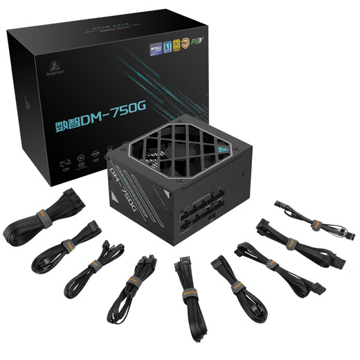 Segotep DM-750G alimentation numérique plein mode double médaille d'or (taille courte/condensateur japonais complet/ATX3+/garantie 10 ans/alimentation de jeu pour ordinateur de bureau 750 W)