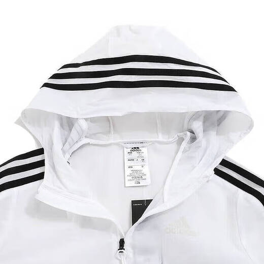 阿迪达斯 （adidas）官方舰店女装 新款运动服休闲连帽外套透气梭织防风夹克上衣 GQ0564-商场同款 S