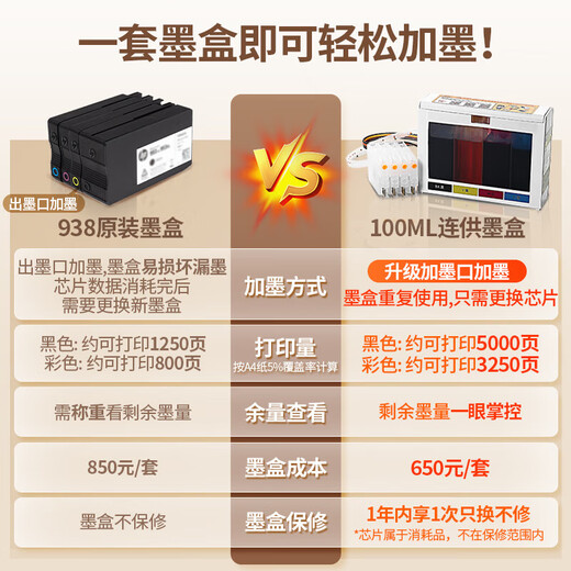 惠普（HP）9730/9720打印机 A3/A4彩色喷墨打印复印扫描一体机 自动双面办公商用 无线三合一照片试卷打印 惠普9720【A3打印A4打印复印扫描】单纸盒 套餐一：400ML连供+墨水9瓶【