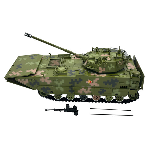 1:26ZBD-05 amphibious assault vehicle 212A tank model alloy simulation military static finished ornaments digital camouflage aluminum box packaging