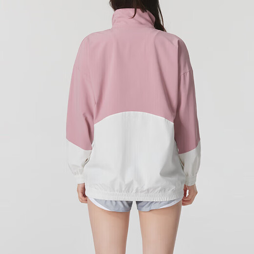 安德玛（Under Armour）官方女装外套 夏季新款运动服跑步训练健身透气立领宽松休闲夹克 1369890-697/建议拍小一码 S