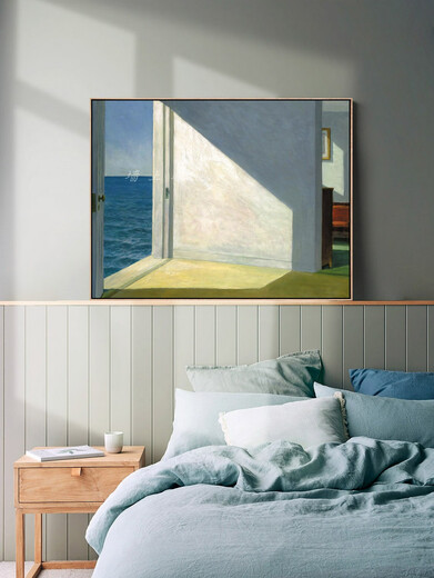 Raum in der Nähe der Sea Hope Edwards Dekoration Gemälde Wohnzimmer Studien Schlafzimmer Bar Malerei Kleinstadt Büro 30*4035 mm dicker weißer Rahmen