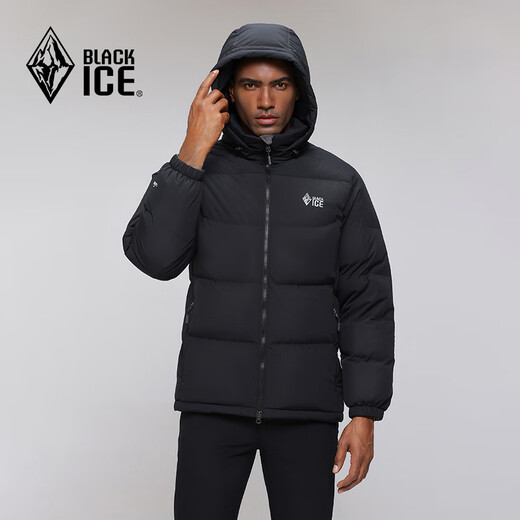 BLACKICE Tianshu PLUS Men's and Women's Light Outdoor Windproof Live Hat Goose Down 700 Puff Down Jacket Classic Black XL