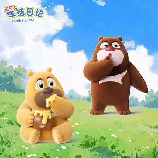 KKV authentic Bear Haunted Bear's Life Diary series mini blind box doll desktop decoration cute toy gift, 1 piece randomly sent (if you need the number of end boxes, take 18 pieces), no reason to return or refund after opening.