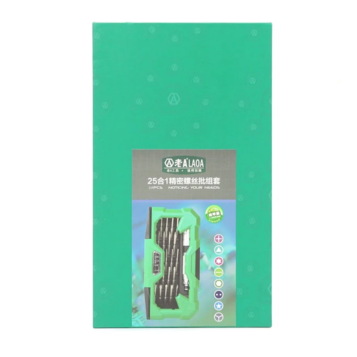 LAOA (LAOA) 25-in-1 S2 multi-function high-precision screwdriver set mobile phone and watch repair LA613130 25-in-1 standard