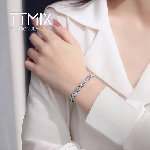 TTMIX platinum bracelet pt950 platinum bracelet platinum bracelet fashionable high-end platinum bracelet for girlfriend 13.3-13.5g