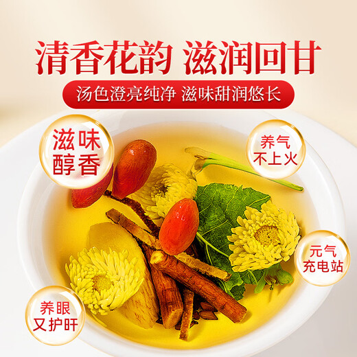 
Gongyuan Astragalus Chrysanthemum and wolfberry tea 192g for health care Astragalus Chinese medicinal materials, go to Cassia seeds and stay up late to make tea bags with liver fire