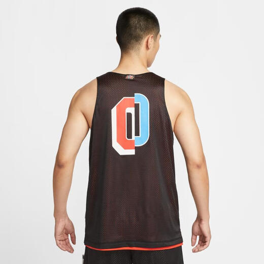 Nike (Nike) Numéro standard Dri-Fit Maillot de basket-ball à double côté masculin IH9272-010 M
