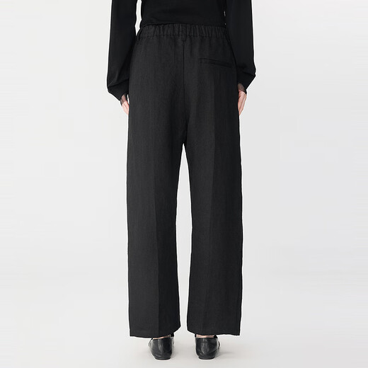 Jnby [même modèle dans le centre commercial] 25 Summer Nouveau pantalon occasionnel lâche 5p4e13540 001 / Ce noir M