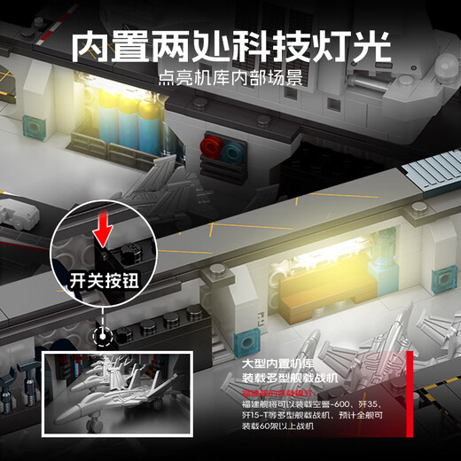 Senbao Building Blocks Fujian Ship Aircraft Carrier Military Assembly Toy Genuine Authorized Model Boy Birthday New Year Gift 208137