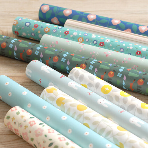 Estilo de InS japoneses y coreanos Pequeño papel de alumno floral Floral Paper Día de San Valentín Decoración de Navidad Diy Regalo de papel hecho a mano Papel de regalo de cumpleaños Papel de regalo de regalo de gran tamaño 14069 (10 fotos) [52x75cm]