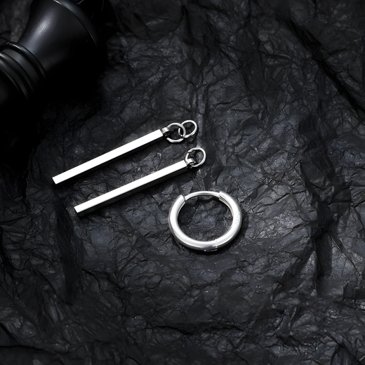 UOSU Sauron Earrings Men's Earrings Handsome Single Ear Hip-Hop Personalized Earrings Trendy Niche Versatile High-end Earrings Sauron Earrings Pair