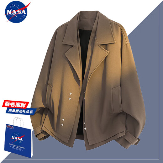 Nasawassup Lazy Men's Clothing Spring y Autumn New Style Handsome Faits Corean Trait Casual Trait Sense Boy Versátil Negro L [recomendado 110-130Jin [Jin equivale a 0.5 kg]]