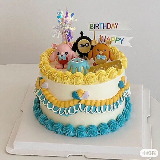 溥畔网红仔仔装饰卡通仔仔熊失心熊粉仔熊小熊摆件儿童生日装扮 月球兔仔仔5个