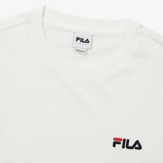 斐乐（FILA）韩国斐乐T恤韩版运动休闲情侣装男女同款圆领透气百搭短袖 2101/2112X货号随机发_白色 2XL /110（建议85-100kg）