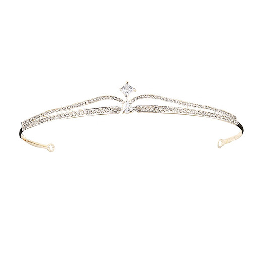 Tong Rubi birthday coming-of-age ceremony 18-year-old crown headdress simple light luxury compact exquisite beauty dress accessories skirt silver crown