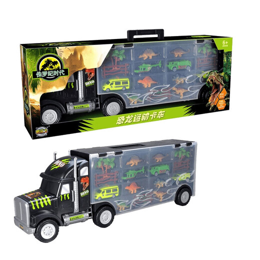 SHANTOULIN VIENDE CONTENEDOR DE CONTENEDOR CAMIÓN DE CAMIONES DE INGENIERÍA BITY Regalos de dinosaurio Regalos de automóvil pequeño contenedor bebé 1-3-6 años Instituto de Investigación de Dinosaurios 9918