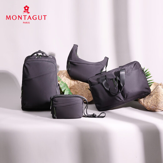 
Mengtejiao neutral fabric new crossbody bag fashionable shoulder bag lightweight travel bag large capacity small variance bag black