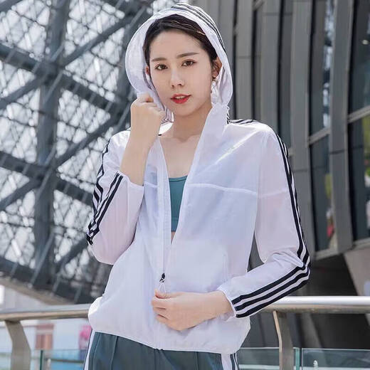 阿迪达斯 （adidas）官方舰店女装 新款运动服休闲连帽外套透气梭织防风夹克上衣 GQ0564-商场同款 S