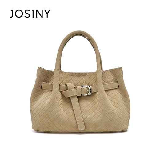 ZhuoSini Boston Bag Casual Braided Temperature Tote Bag European and American Style Crossbody Bag Qixi Fashionable and Versatile Light Purple