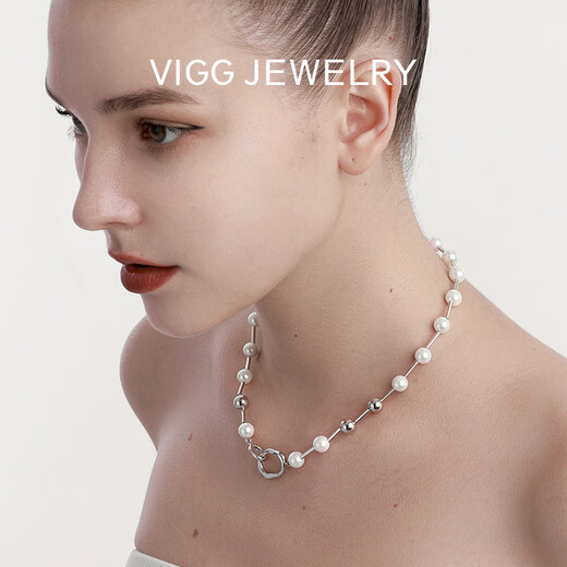 Collar de articulación de cuentas de espigas para mujeres Sense Cadena de suéter de perlas de agua dulce 2025 Nuevo collar de cuentas de cuentas de clavícula personalizada
