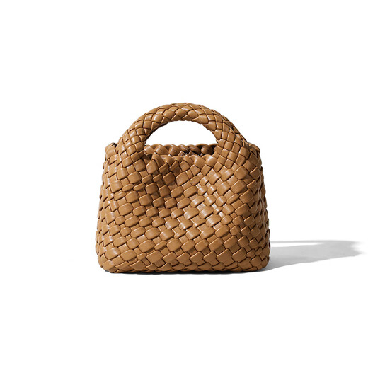 Bolso tejido de marca Viney Bag Women's New Style Vegetable Casking Bagbody Bolsle For Girlfriend Wife [Caramel Brown] Práctico bolso de bolso de alta gama Luz de lujo Versátil de hombro de alta gama