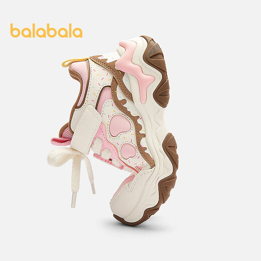 Balabala children's shoes children's sports shoes girls 2025 autumn and winter dad shoes Kuromi IP jogging shoes 208425140001