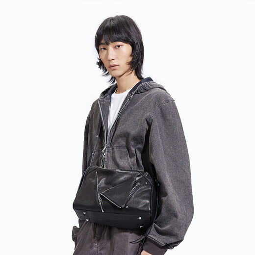 
GROTTO Gele 25-year new SoftCollar Bowling Bag Shoulder Bag Small Medium Commuter Crossbody Bag Black Brown M Ancient Gold