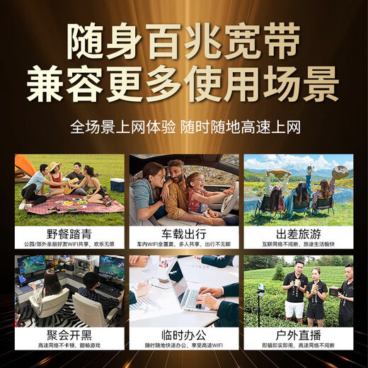 Fengyu inalámbrico portátil wi-fi6 sin tarjeta 2025 nuevo China Unicom y Telecom enrutador WiFi 4G portátil ilimitado Camión de acceso a Internet versión universal de deportes electrónicos a nivel nacional batería de duración súper larga - sin tarjeta + batería de 3000 mAh