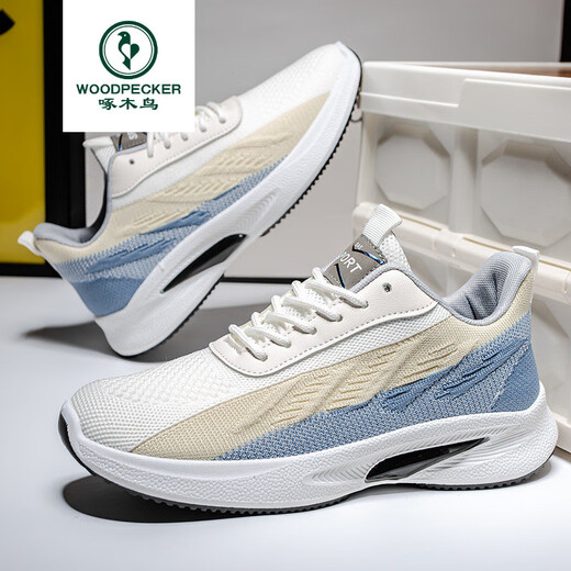 Marca de carpintería de alta mar primavera y verano 2025 zapatos nuevos zapatos informales suaves con zapatos deportivos cómodos y de moda hombres 9901 blanco 40