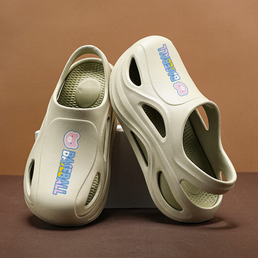 Girls Baotou Sandals 2025 Summer New Children's Non-Slip Soft Soled Beach Shoes for Middle-aged and Older Girls to Wear Sandals Green 33