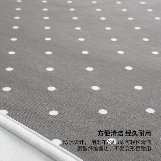 IKEA LEN baby changing mat 90x70 with polka dots/grey baby changing mat gray 90x70cm