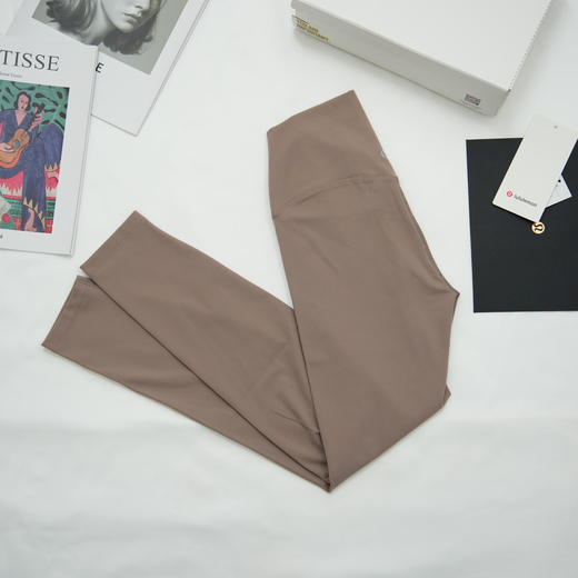 Lululemon nine-point yoga pants Align series Pilates women's high-waist fitness running sports outer trousers black M (6) 100-115Jin Jin equals 0.5 kg