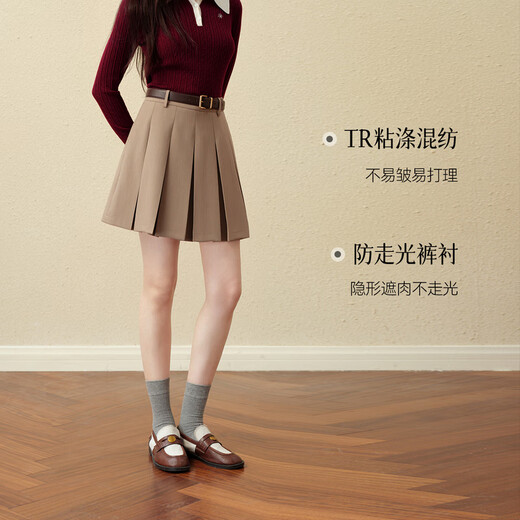 SEIFINI Shifanli classic college style JK deconstructed skirt 2025 autumn new high-waist slim commuting versatile pleated skirt dark gray long skirt S