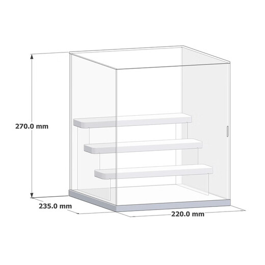 Brooke's Sixth and Seventh Ultraman Brick Man Assembled Doll Storage Box Brooke Storage Display Cabinet Impulse Model Four-Layer Frameless Panoramic Display Box