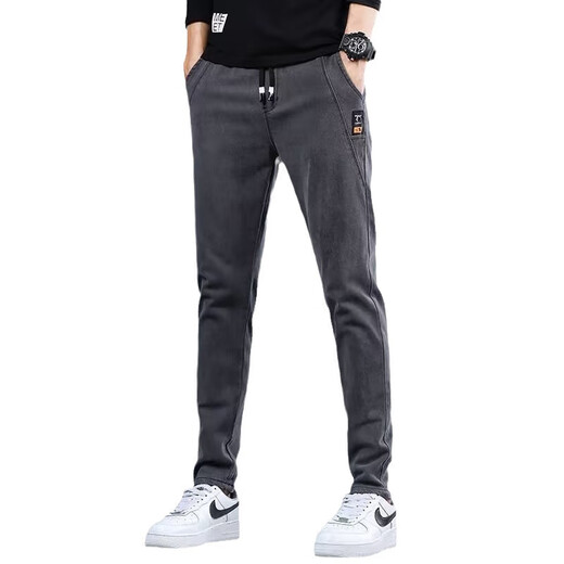 Hosen für Arbeiten für Männer tragen resistente lose elastische Sommerkonstruktionsstandorte mit Tränenfisch Denim Arbeitskleidung Arbeitsschutz Arbeit Hose 433 Grau [hohe Qualität] 4xl [Empfohlen 165-180jin [Jin ist 0,5 kg]]