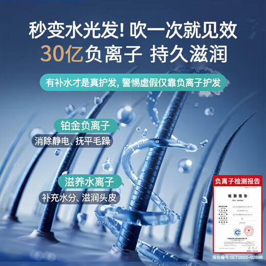 Sawang Germany Hair Dryer Home Silent Negative Ion High Power Non-Hazardous Hair Care Hair Dryer Leafless Hair Dryer Quick-drying Hotel Hair Salon Girlfriend Wife Portable Style Valentine's Day Limited Color Sunset Rose Single Nozzle