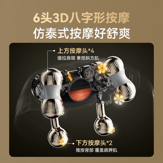 Good things happen in Beijing and Tokyo rolling shoulder and neck massager P7Gold deluxe version cervical spine massager shoulder, neck, waist and back massager neck birthday gift for boys