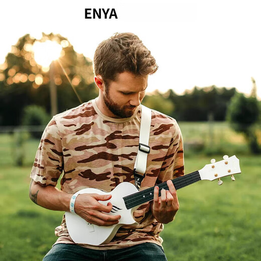enya【新品】【恩雅】Nova u碳纤维尤克里里23寸初学者女生款男小吉他 23寸-珊瑚橙+豪华配件包+3个月恩