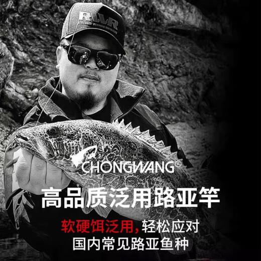 临路亚入门泛用竿软硬饵快调超轻鳜鱼鲈鱼超远投野钓虫竿 682m WKC/枪柄2节2.04米
