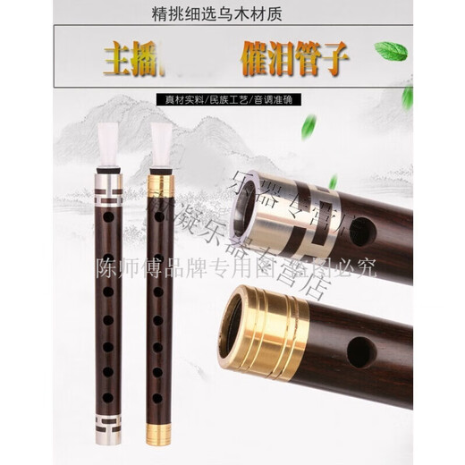 陈师傅催泪管乌木管子管乐乐器简单易学适合自学的初学者成人演奏 高锡A调催泪管+树脂哨片2个