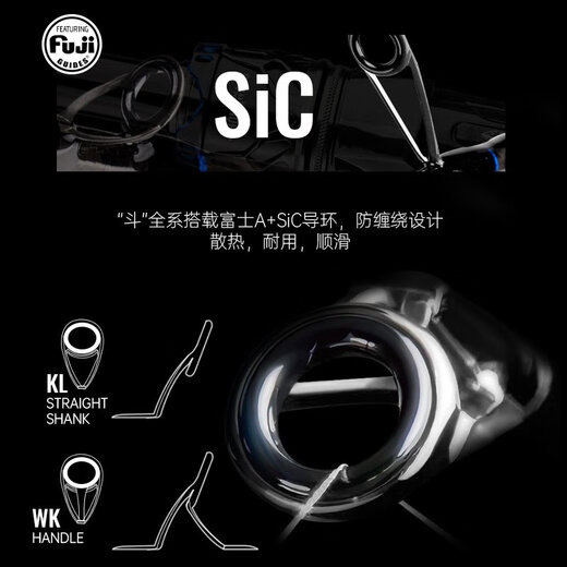 虫王路亚虫王斗鲈鳜鱼专用路亚竿超快调碳素枪柄直柄泛用虫竿 6822m 虫王斗枪柄682-MH2.04米