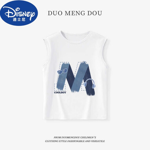 
Disney baby vest summer thin children's boys sleeveless T-shirt boys sports tops children's inner base clothes DGQ15838 black 90 cm