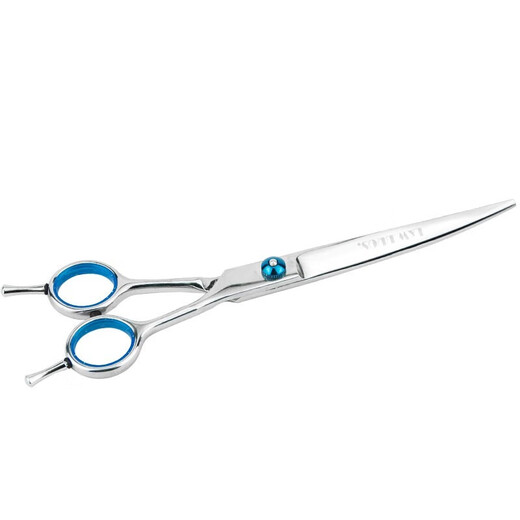 Laiwang Brothers Pet Grooming Scissors Dog Shearing Scissors Comb Cat Hair Trimming Tools Straight Cut/Dental Scissors/Curved Scissors Starry Sky 7-inch Double Tail Curved Scissors