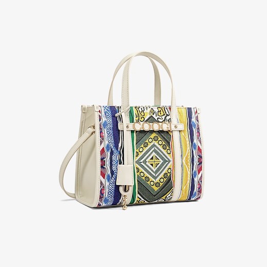 COOGI FEMMES DES FEMMES, sacs fourre-tout pour femmes, marque de luxe légère 2025 Nouveaux cadeaux d'anniversaire de la Saint-Valentin chinois pour petite amie et épouse, blanc (Boîte-cadeau exquise de la Saint-Valentin chinoise + sac cadeau]