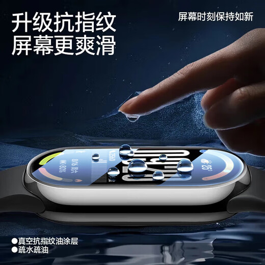 Kowo 2-piece package suitable for Xiaomi Mi Band 10 protective film 10/NFC version/ceramic version composite film curved surface full coverage high-definition film anti-scratch and anti-fingerprint bracelet film