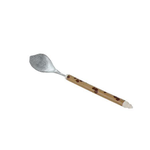 Wen Yijia Purple Bamboo Red Xiangfei Bamboo Pure Tin Tea Spoon Accessories Tea Spoon Tea Pull Tea Spoon Stainless Steel Tea Leak Tea Strainer Six Gentlemen Pure Tin Dustpan Tea Spade