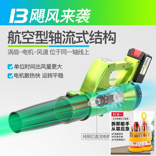 Large ball small round charging blowing gun soot blowing electric blowing dust gun computer dust collector blowing tool car upgrade model CT charging storm blowing 3888TV1 electric 1 charge [Liefeng